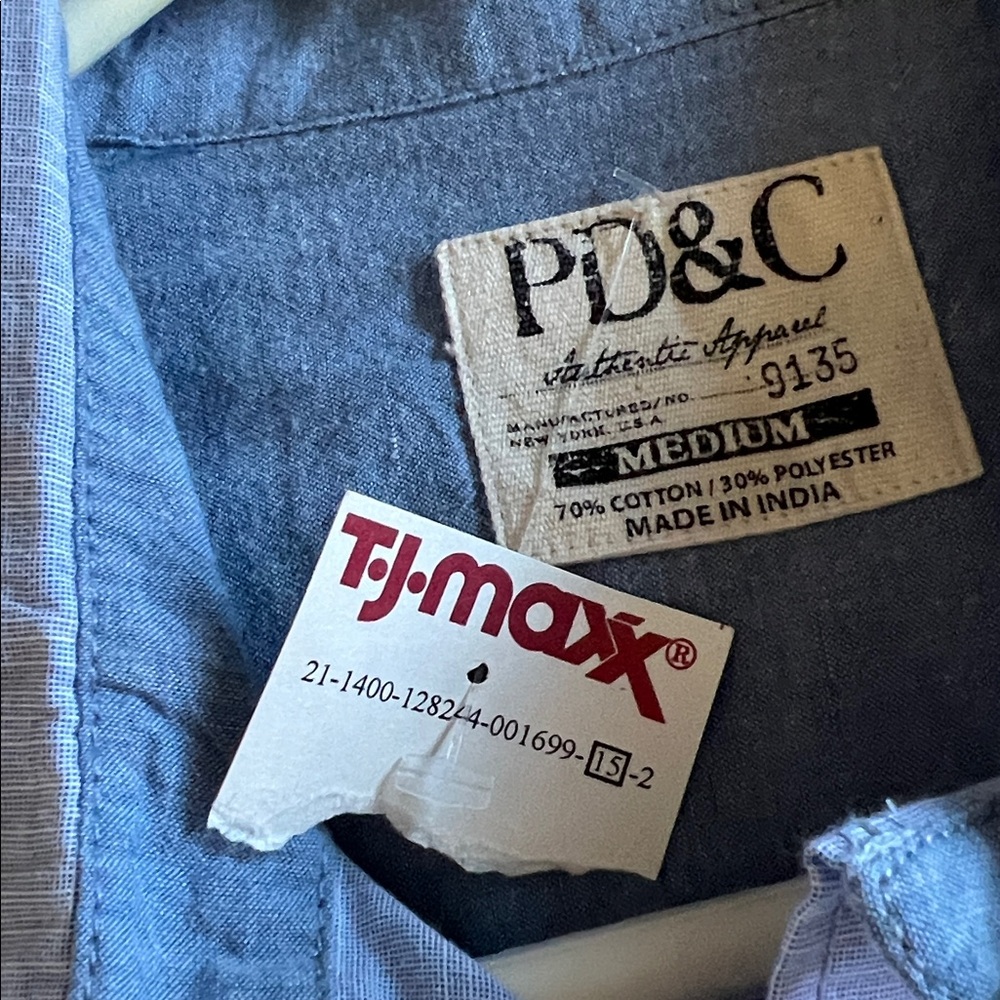 PD&C Sky Blue Casual Long sleeve Shirt - Picture 4 of 4